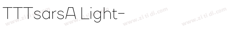 TTTsarsA Light字体转换